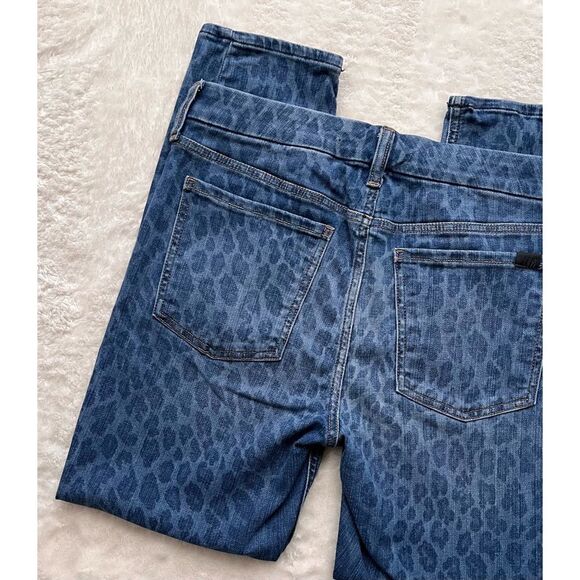 Jen7 7 for All Mankind Ankle Skinny Jeans in NightFall Leopard, Size 10 - Picture 13 of 14